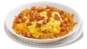 Ham Egg & Cheese Hashbrown Bowl