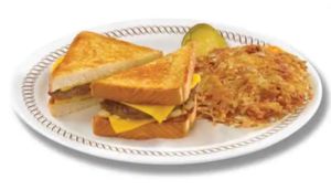 TEXAS PATTY MELT with HASHBROWNS